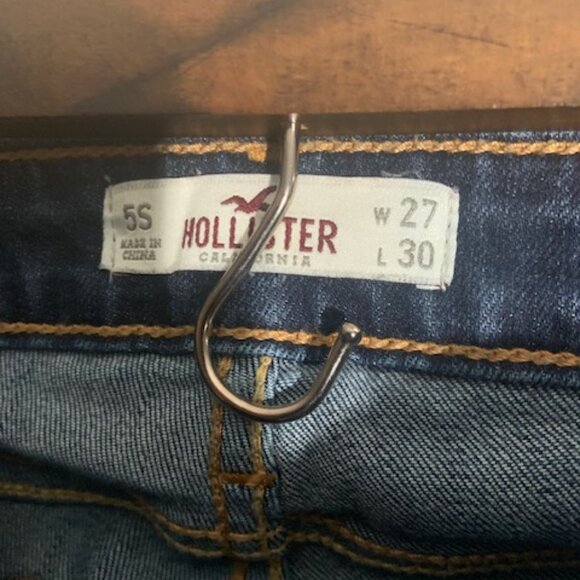 Y2K Hollister Distressed Jeans - Medium Wash - Women's Size 27 - Picture 2 of 5
